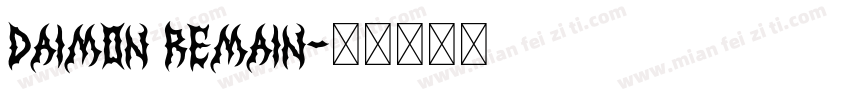 Daimon Remain字体转换